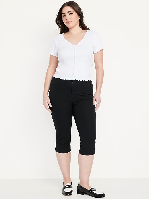 Image number 4 showing, Extra High-Waisted Polished Pixie Capri Pants