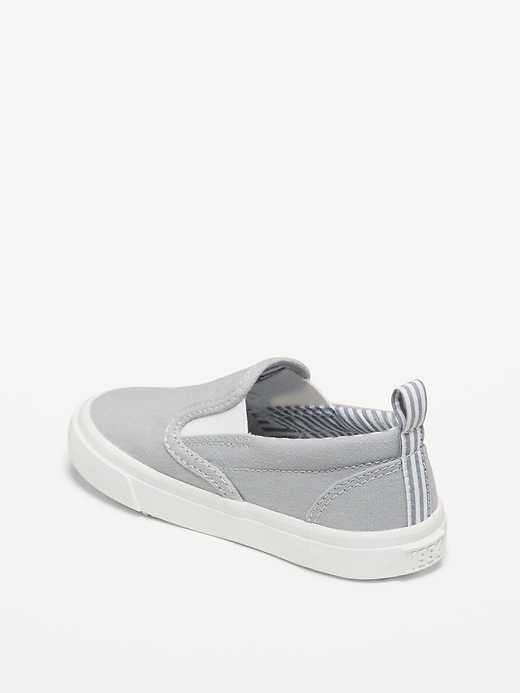 View large product image 2 of 2. Canvas Slip-On Sneakers for Toddler Boys