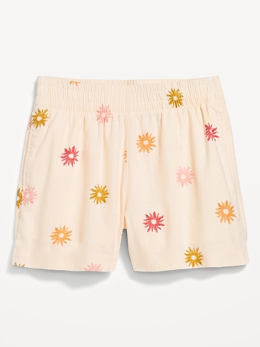 Image number 8 showing, High-Waisted Linen-Blend Pull-On Shorts -- 3.5-inch inseam