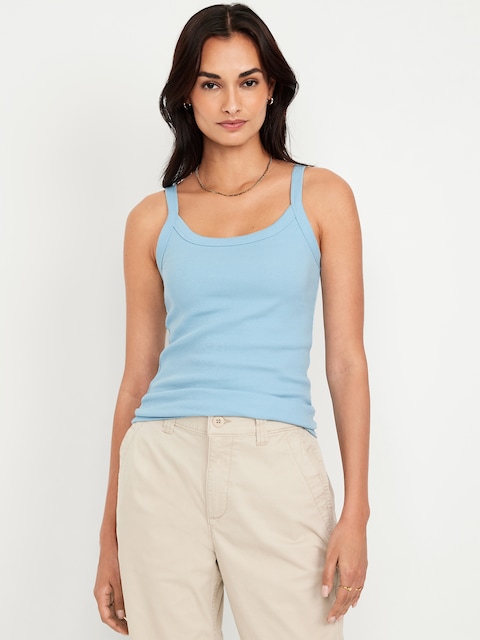 90's Ribbed Tank - Cool Rain