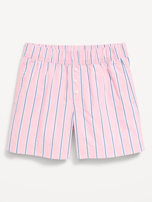Image number 4 showing, Lightweight Printed Poplin Shorts for Girls