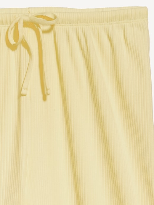 Image number 9 showing, High-Waisted Ribbed Pajama Pants