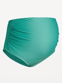 Image number 2 showing, Maternity High-Waisted Swim Bottoms