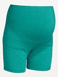 Image number 2 showing, Maternity Full-Panel CloudComfy Biker Shorts -- 6-inch inseam