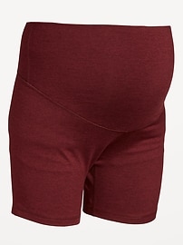 Image number 2 showing, Maternity Full-Panel CloudComfy Biker Shorts -- 6-inch inseam