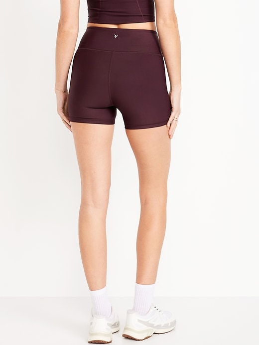 Image number 2 showing, High-Waisted PowerSoft Biker Shorts -- 4-inch inseam