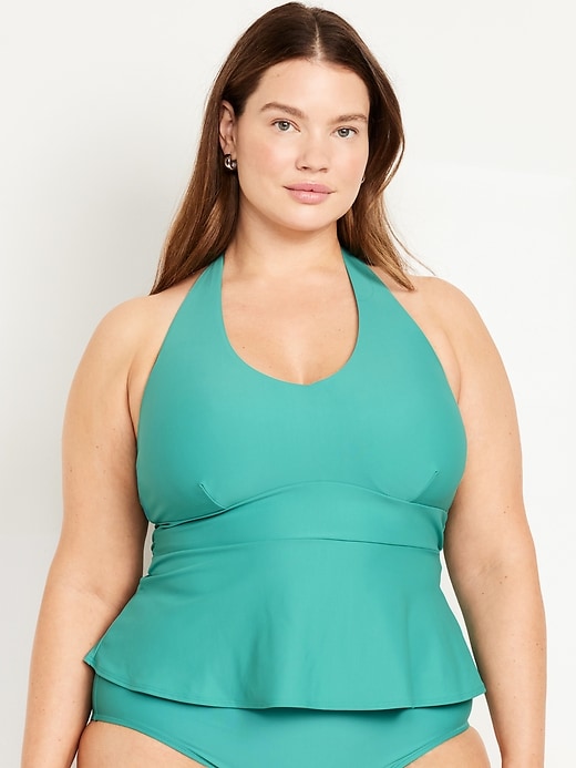 Image number 7 showing, V-Neck Tankini Swim Top