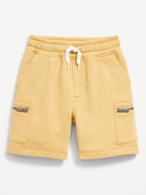 Zip Cargo Fleece Shorts for Toddler Boys - Sandstorm