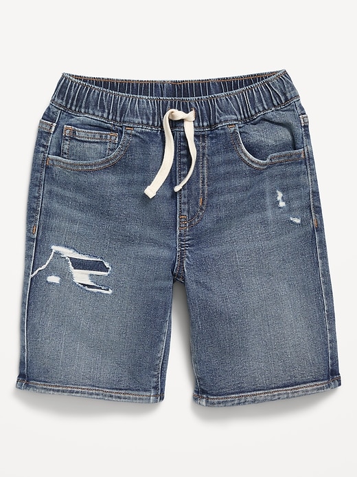 Image number 4 showing, Pull-On Built-In Flex Knee Length Jean Shorts for Boys