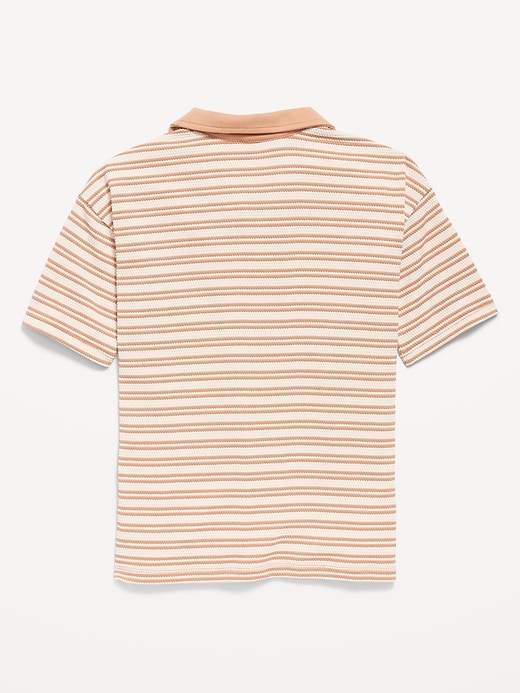Image number 3 showing, Printed Knitted Collared Shirt for Boys