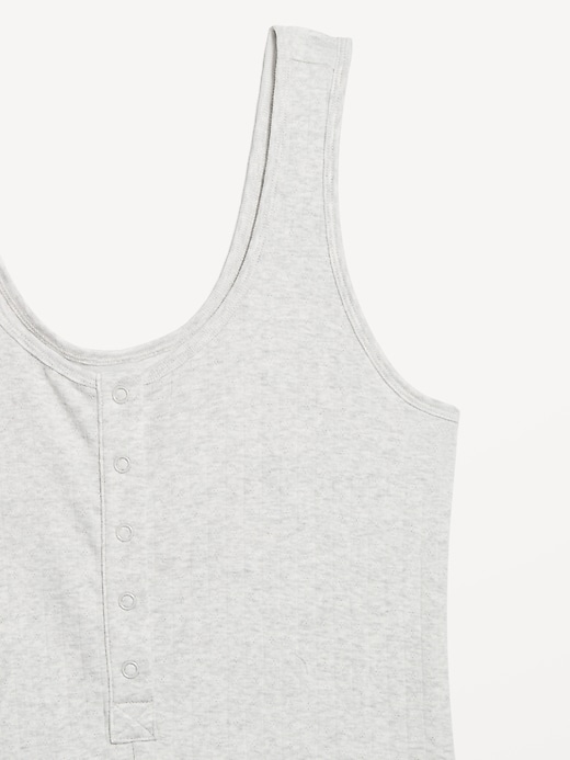 Image number 9 showing, Knit Henley Romper