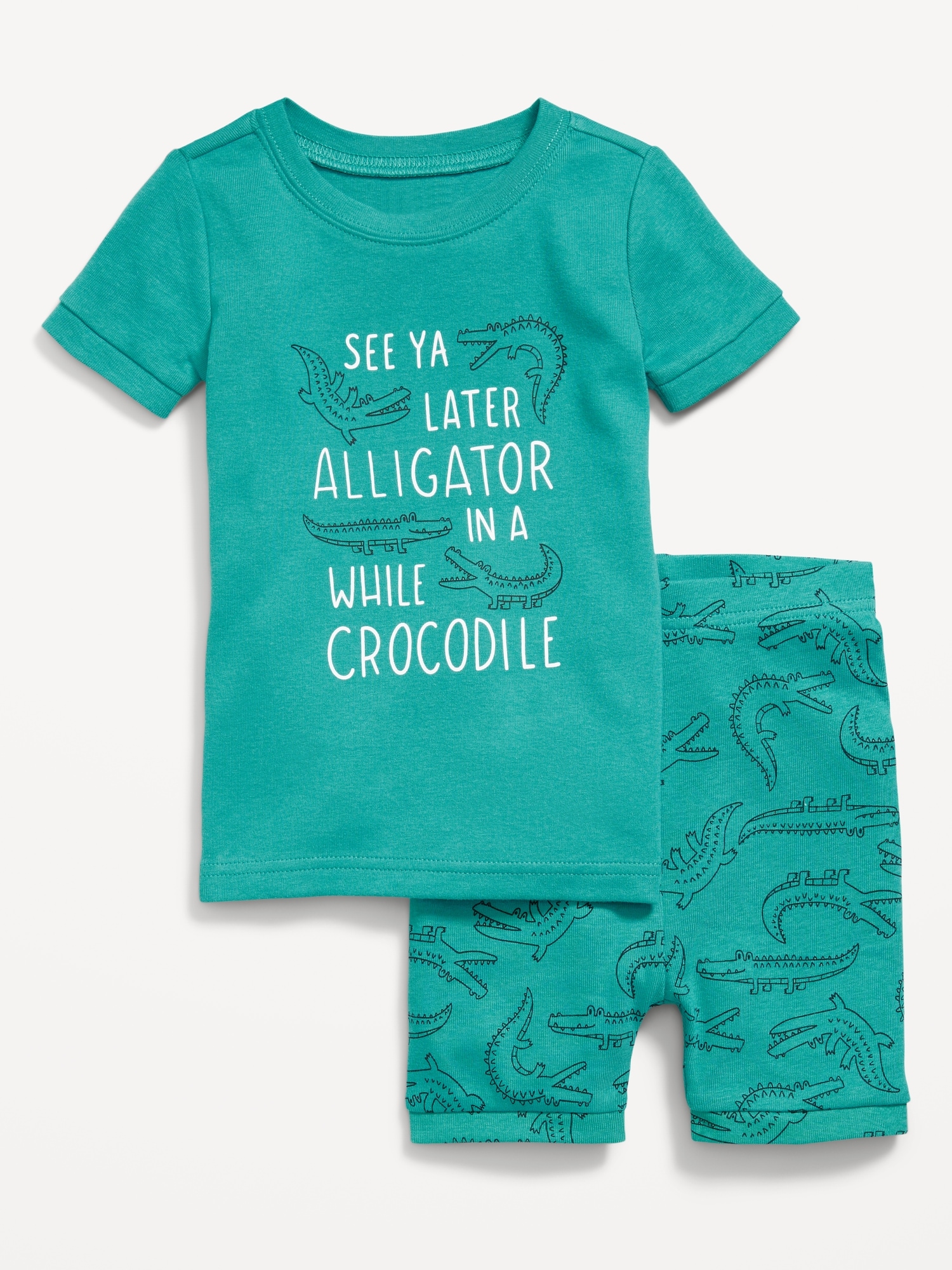 Snug-Fit Graphic Pajama Set for Toddler & Baby