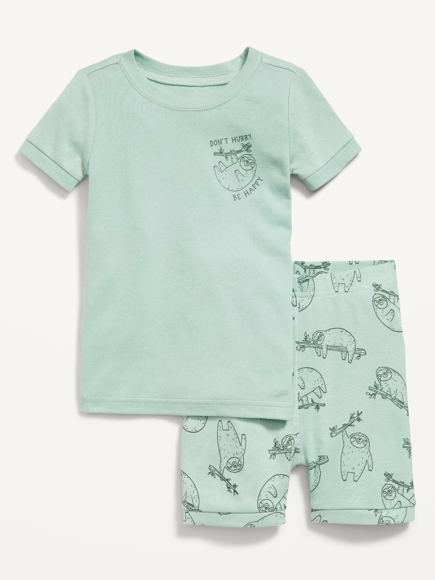 Snug-Fit Graphic Pajama Set for Toddler & Baby