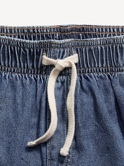 Image number 5 showing, High-Waisted Pull-On Jean Shorts for Girls