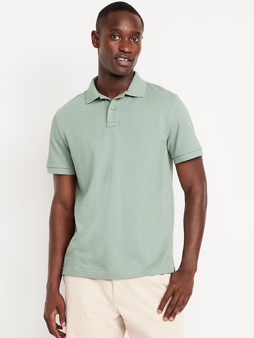 View large product image 1 of 4. Classic Fit Pique Polo