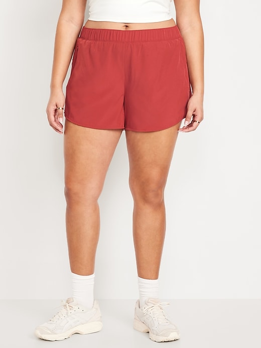 Image number 4 showing, Mid-Rise StretchTech Run Shorts -- 4-inch inseam