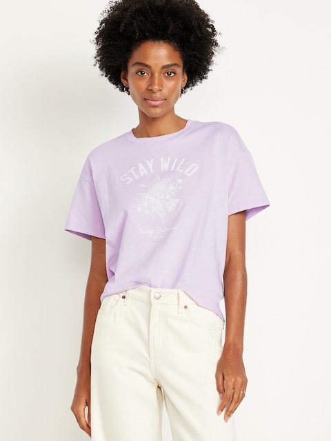 Vintage Crew-Neck Graphic T-Shirt