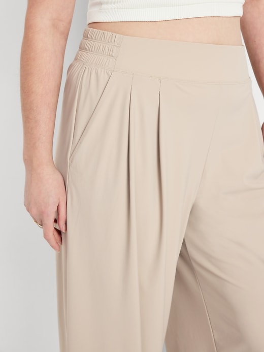 Image number 3 showing, Extra High-Waisted SleekTech Pleated Trousers