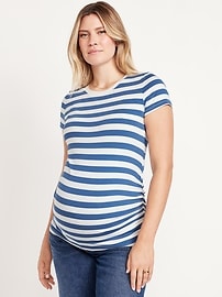 Image number 1 showing, Maternity Crew-Neck T-Shirt