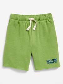 Image number 1 showing, French-Terry Graphic Shorts for Toddler Boys