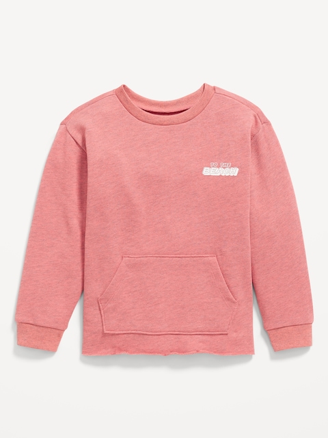 Oversized French-Terry Graphic Sweatshirt for Toddler Boys