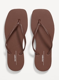 Image number 1 showing, Square Toe Flip-Flop Sandals