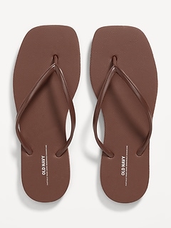 Square Toe Flip-Flop Sandals
