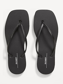 Image number 1 showing, Square Toe Flip-Flop Sandals
