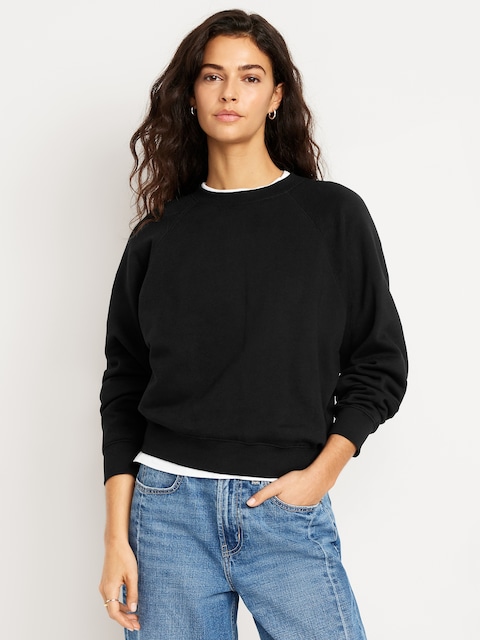 SoComfy Raglan Crew-Neck Sweatshirt