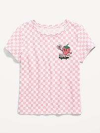 Image number 1 showing, Short-Sleeve Graphic T-Shirt for Girls