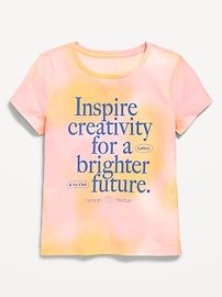 Image number 1 showing, Short-Sleeve Graphic T-Shirt for Girls