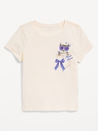 Image number 1 showing, Short-Sleeve Graphic T-Shirt for Girls
