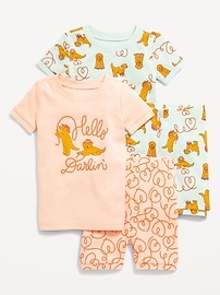 Image number 1 showing, Snug-Fit Graphic Pajama 4-Piece Set for Toddler & Baby