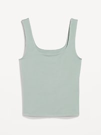 Double-Layer Scoop-Neck Tank Top