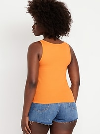 Ribbed Crop Tank Top