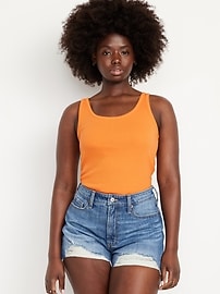 Ribbed Crop Tank Top