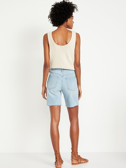 Image number 3 showing, High-Waisted OG Jean Cut-Off Shorts -- 7-inch inseam