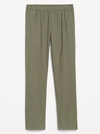 90's Straight Linen-Blend Pants