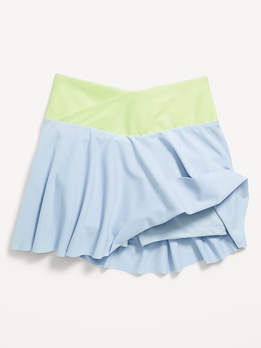 Image number 5 showing, High-Waisted Crossover PowerSoft Skort for Girls
