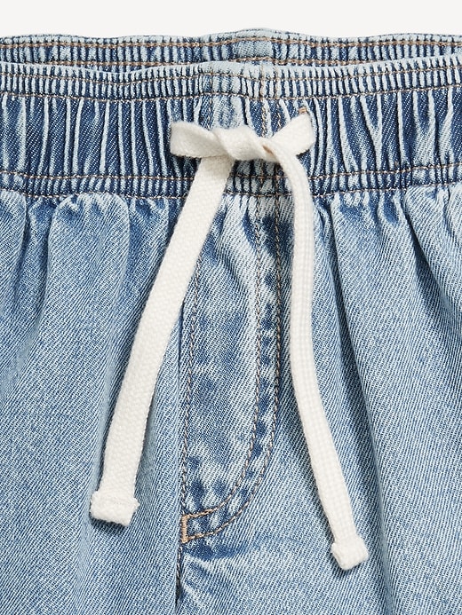 Image number 5 showing, High-Waisted Pull-On Jean Shorts for Girls