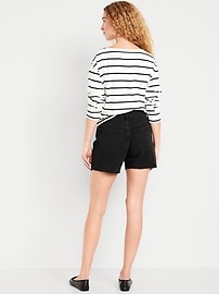 Image number 3 showing, High-Waisted OG Jean Cut-Off Shorts -- 5-inch inseam