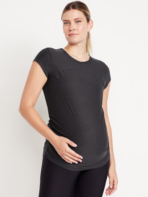 CloudMotion Maternity Base Layer T-Shirt - Black Jack
