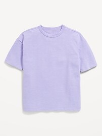 Image number 1 showing, Oversized Short-Sleeve Textured-Knit T-Shirt for Boys