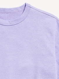 Image number 2 showing, Oversized Short-Sleeve Textured-Knit T-Shirt for Boys