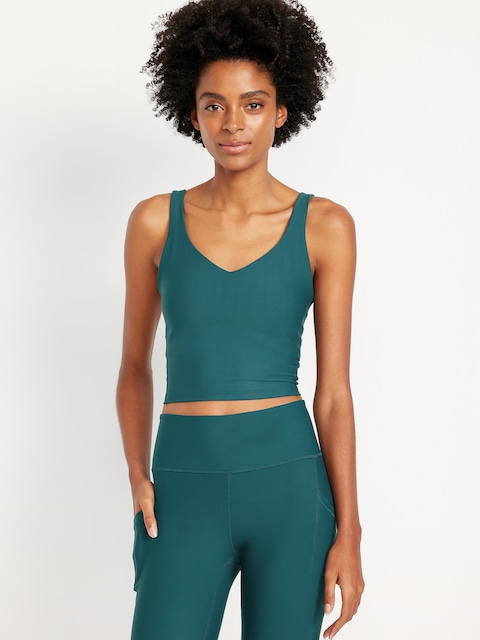 Light Support PowerSoft Longline Sports Bra - Jet Stream