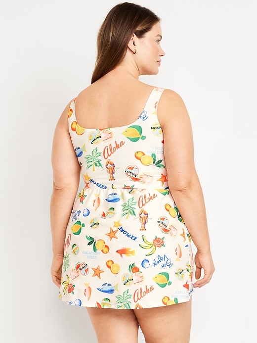 Image number 6 showing, Side-Tie Swim Dress