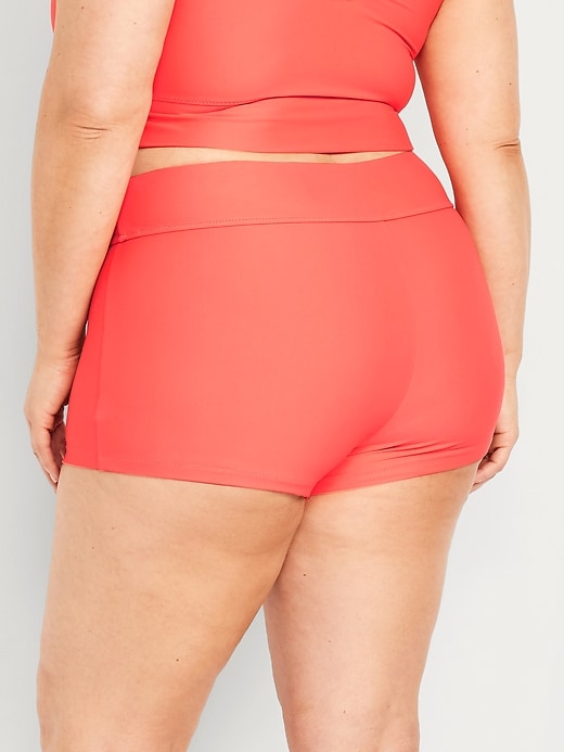 Image number 5 showing, High-Waisted Swim Shorts -- 2-inch inseam