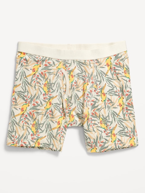 Soft-Washed Boxer Briefs -- 6.25-inch inseam - Birds Of Paradise