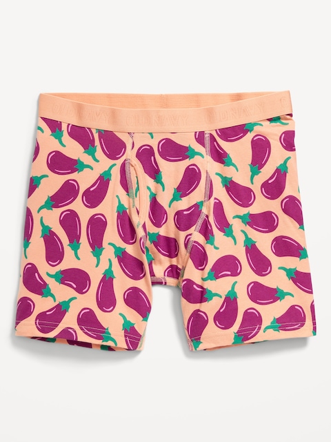 Soft-Washed Boxer Briefs -- 6.25-inch inseam - Rich Eggplant
