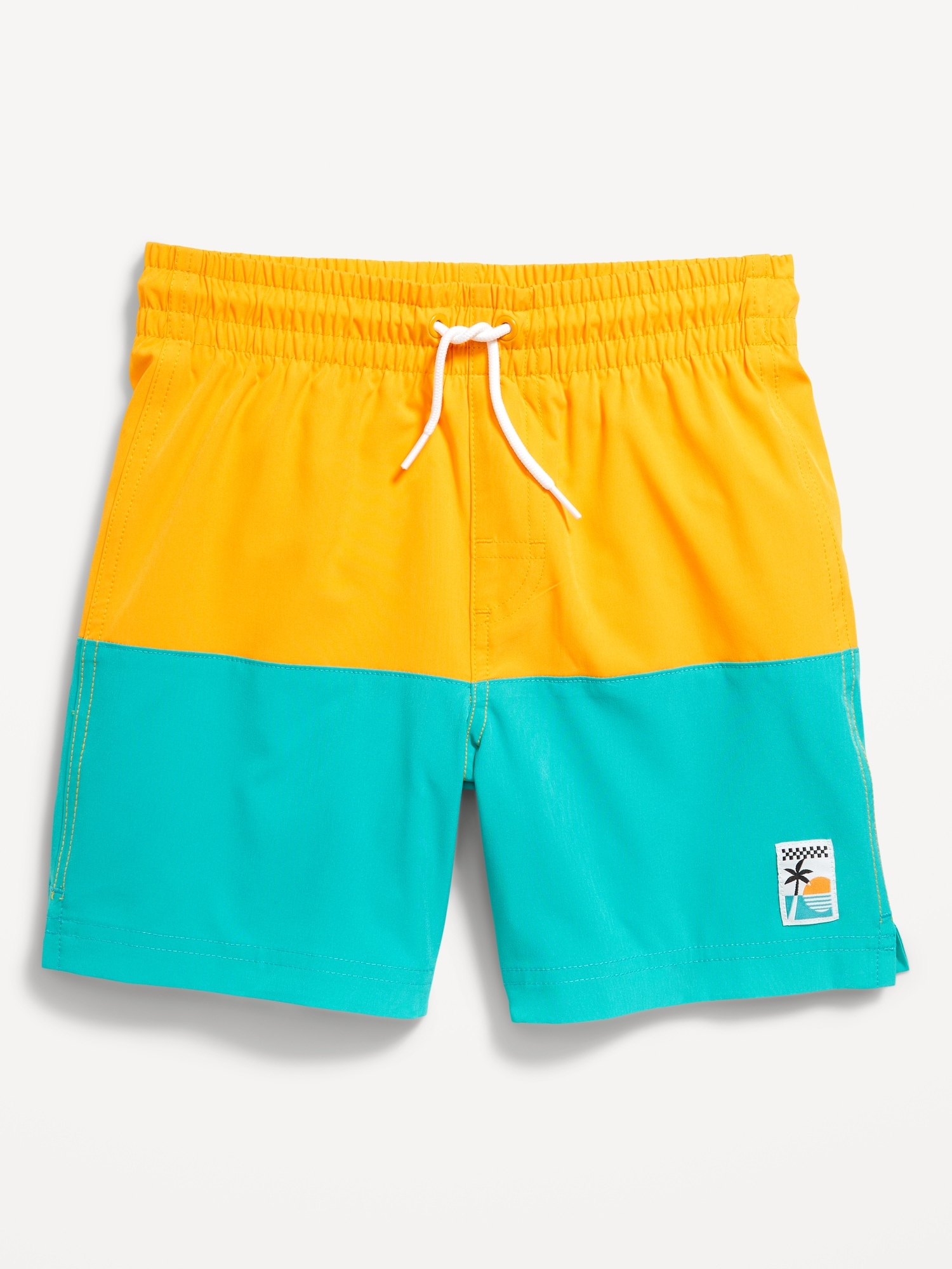 Color-Block Swim Trunks for Boys